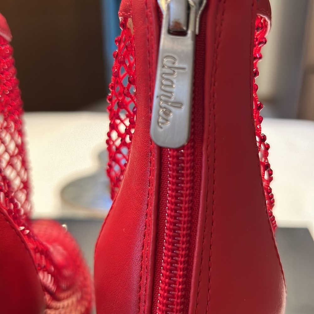 Charles By Charles David Sz 7 With 4 In Heels Red - image 8